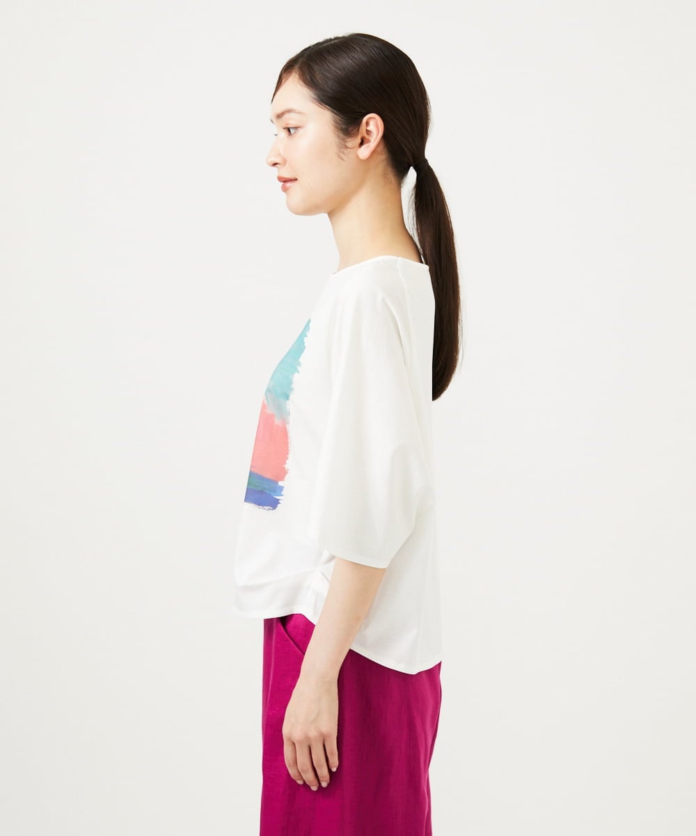 GBKJB08200 Sybilla(シビラ) アートプリントTシャツ ホワイト