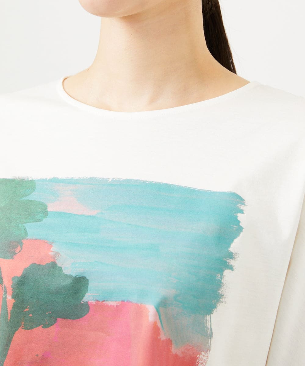 GBKJB08200 Sybilla(シビラ) アートプリントTシャツ ホワイト