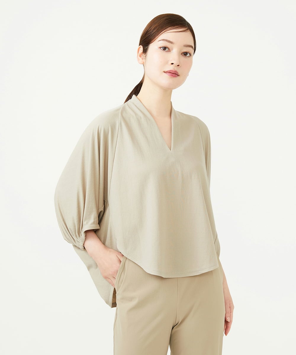 GBKJD33250 Sybilla(シビラ) レーヨンナイロンフォルムカットソー ベージュ