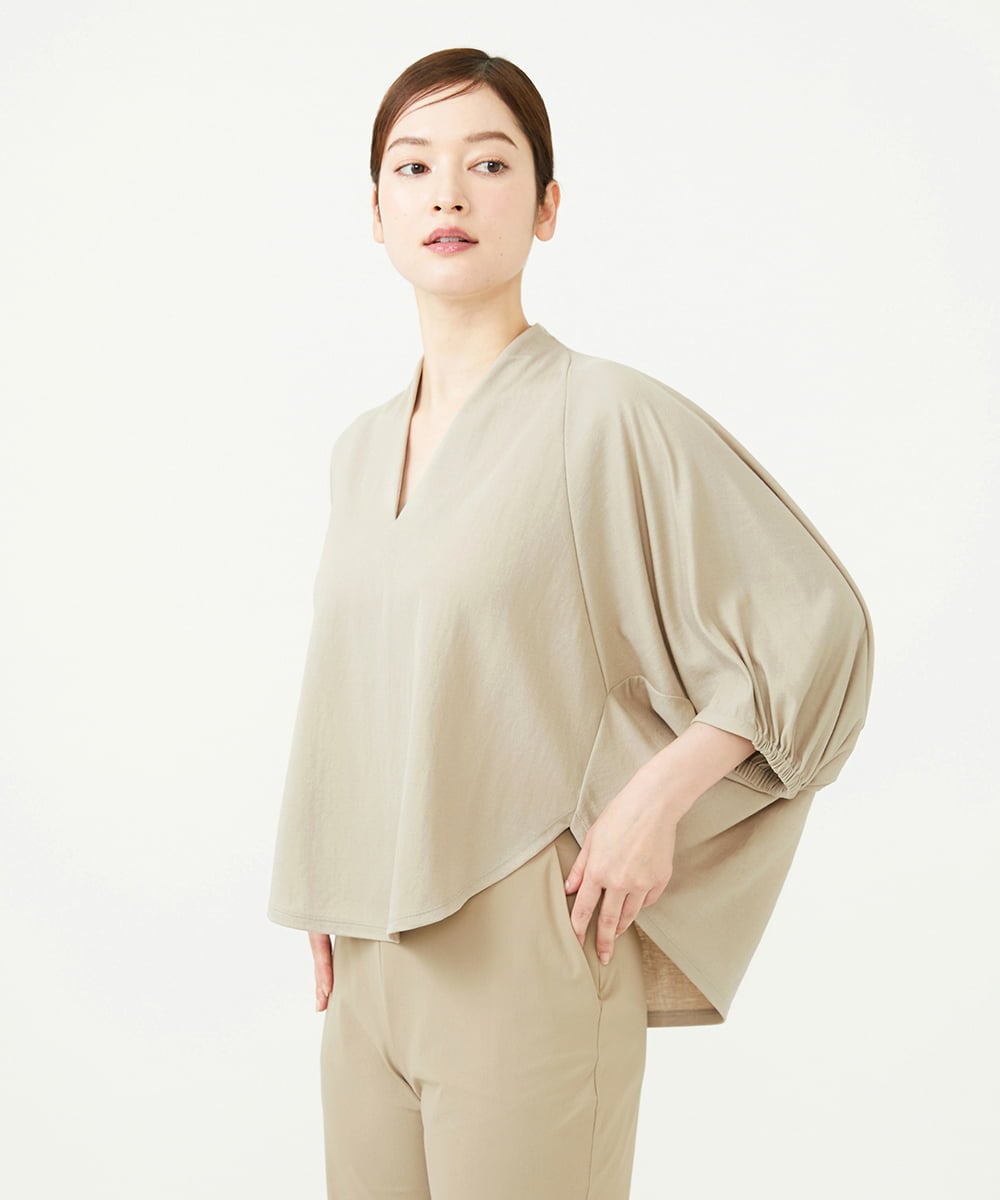 GBKJD33250 Sybilla(シビラ) レーヨンナイロンフォルムカットソー ベージュ