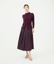 GBKJE06360 Sybilla(シビラ) ボタンデザイン梨地カットソー バーガンディ