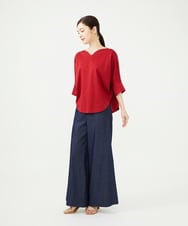 GBKJE35230 Sybilla(シビラ) ハートネックポンチカットソー レッド