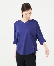GBKJE35230 Sybilla(シビラ) ハートネックポンチカットソー ブルー