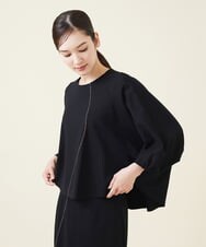 GBKJU67330 Sybilla(シビラ) 配色ステッチポンチカットソー ブラック