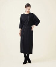 GBKJU67330 Sybilla(シビラ) 配色ステッチポンチカットソー ブラック