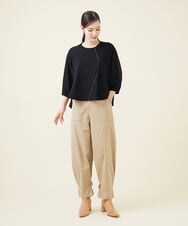 GBKJU67330 Sybilla(シビラ) 配色ステッチポンチカットソー ブラック