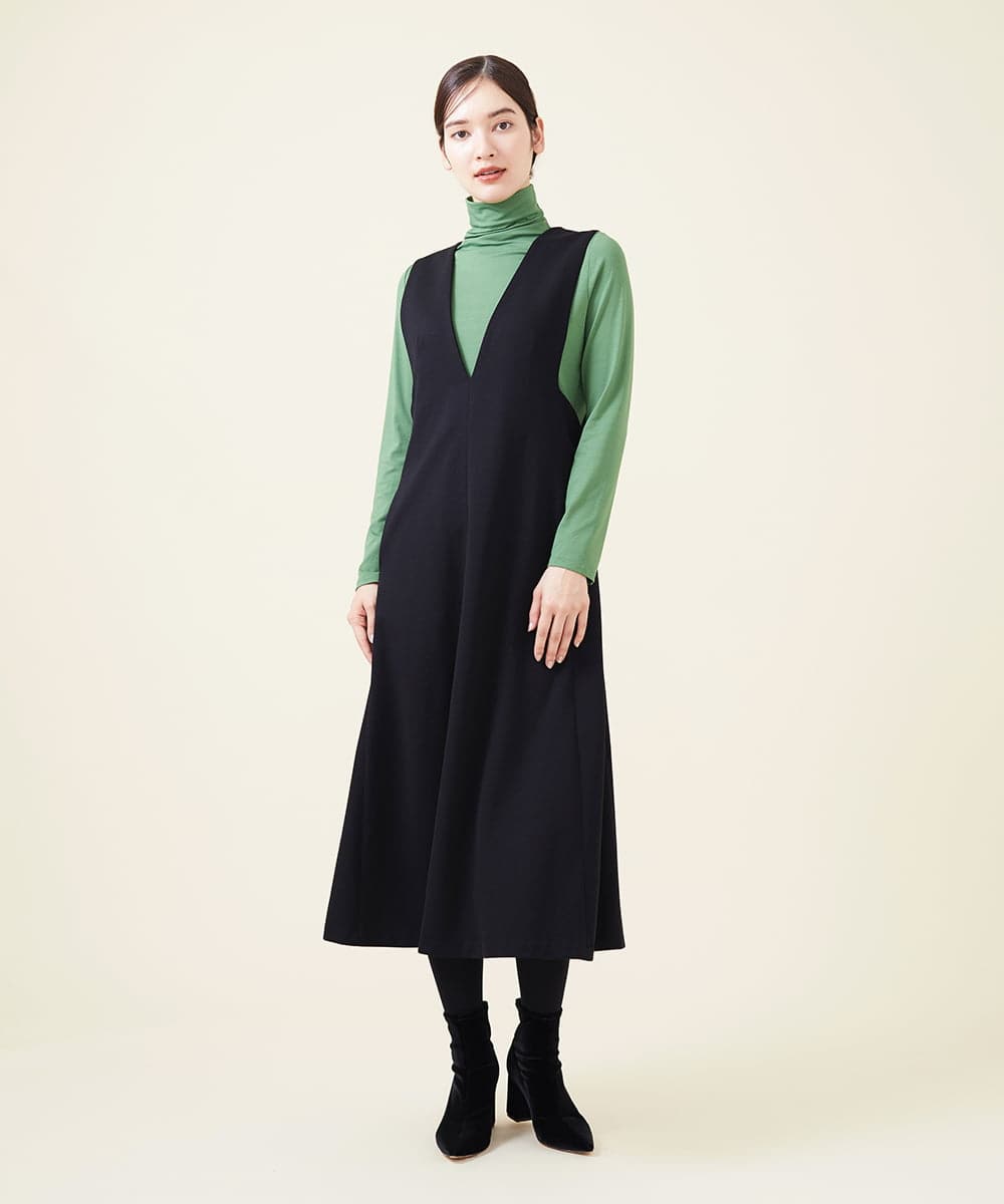 GBKJU68150 Sybilla(シビラ) レーヨンハイネックカットソー グリーン