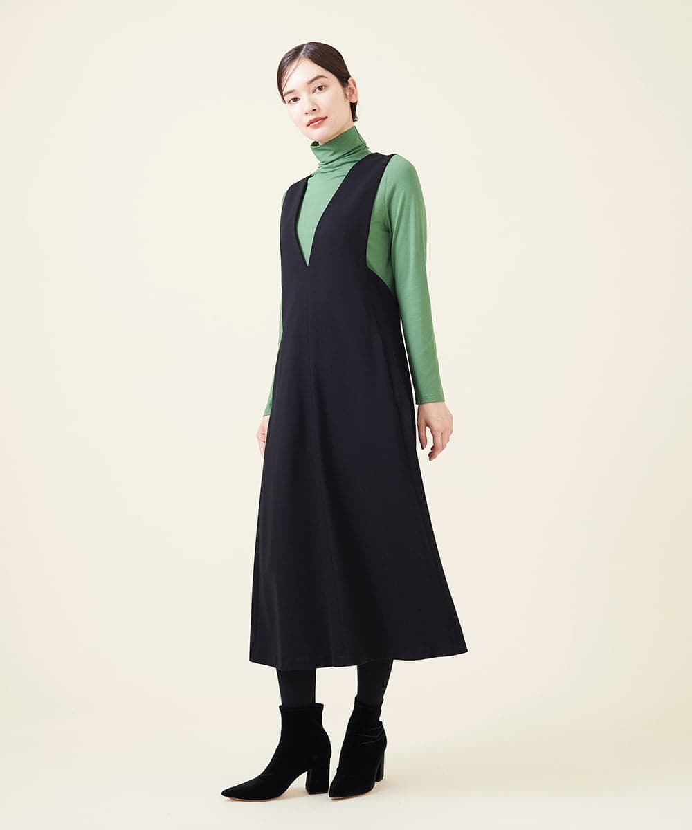 GBKJU68150 Sybilla(シビラ) レーヨンハイネックカットソー グリーン