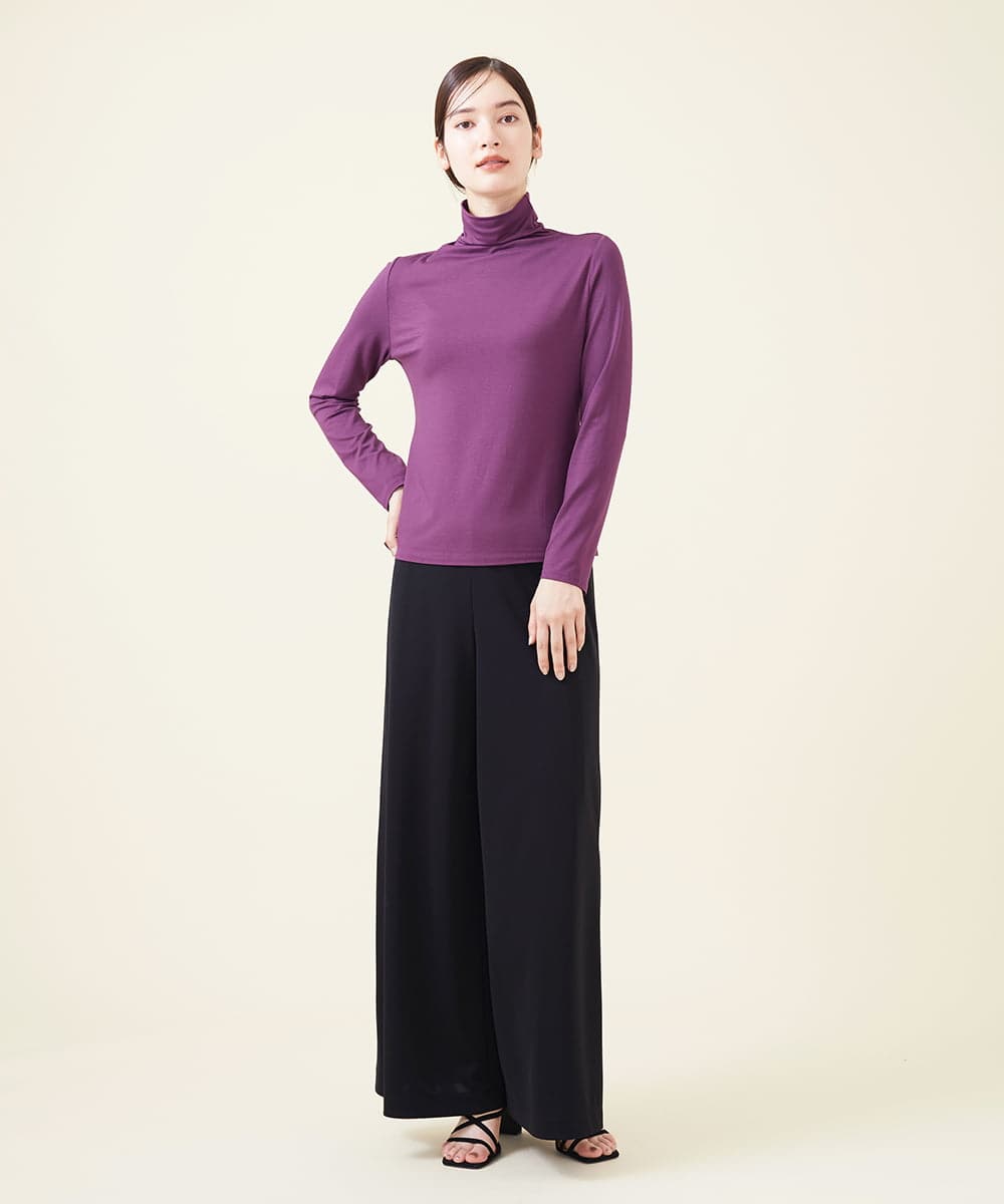 GBKJU68150 Sybilla(シビラ) レーヨンハイネックカットソー パープル