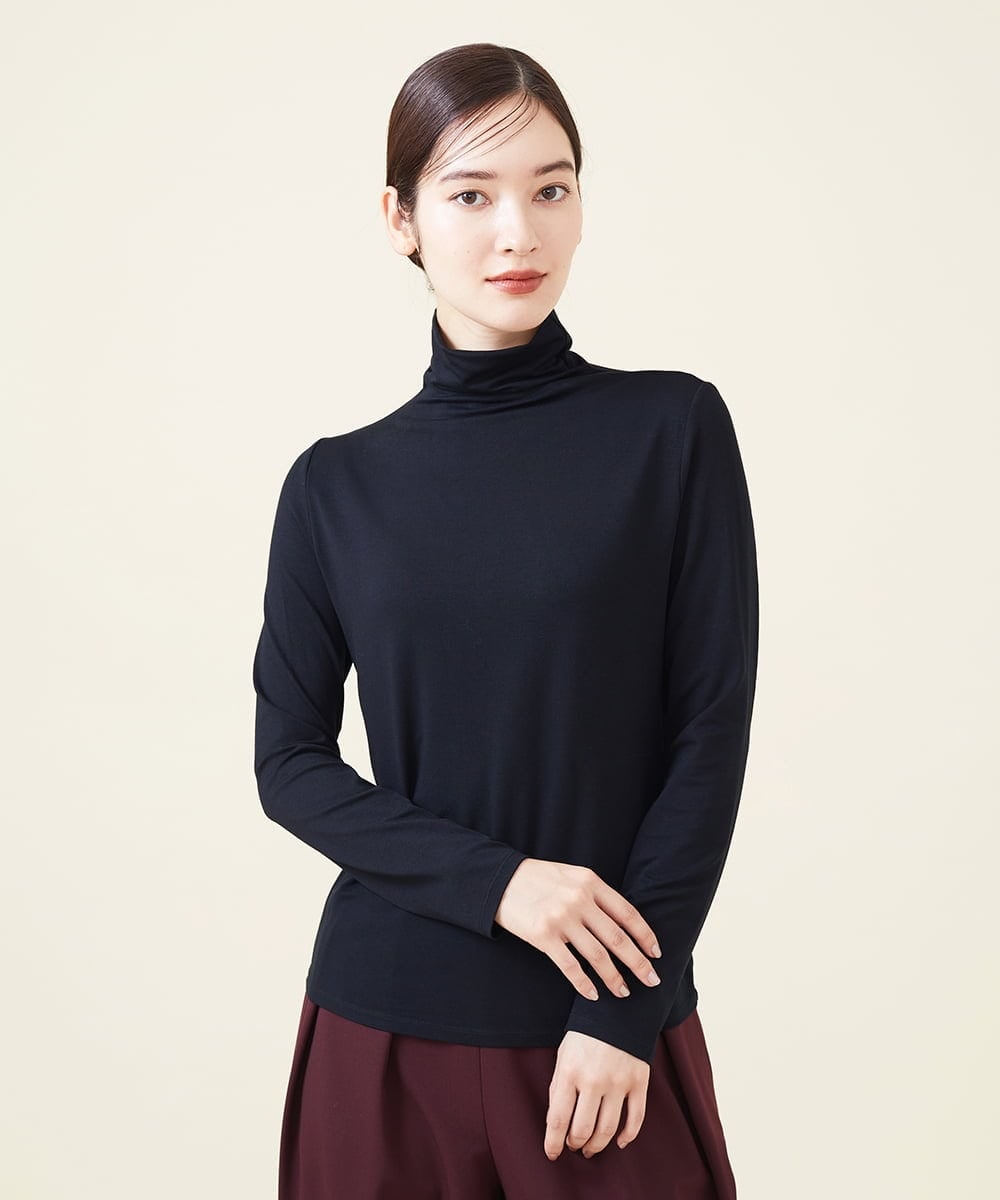 GBKJU68150 Sybilla(シビラ) レーヨンハイネックカットソー ブラック
