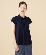 GBKJV56230 Sybilla(シビラ) タックデザインフレンチスリーブカットソー ネイビー