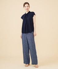GBKJV56230 Sybilla(シビラ) タックデザインフレンチスリーブカットソー ネイビー