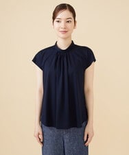 GBKJV56230 Sybilla(シビラ) タックデザインフレンチスリーブカットソー ネイビー