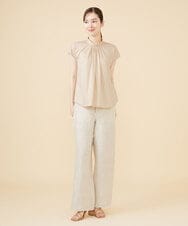 GBKJV56230 Sybilla(シビラ) タックデザインフレンチスリーブカットソー ベージュ