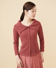 GBKJW52290 Sybilla(シビラ) シャーリングビッグカラーカットソー ピンク