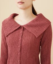 GBKJW52290 Sybilla(シビラ) シャーリングビッグカラーカットソー ピンク