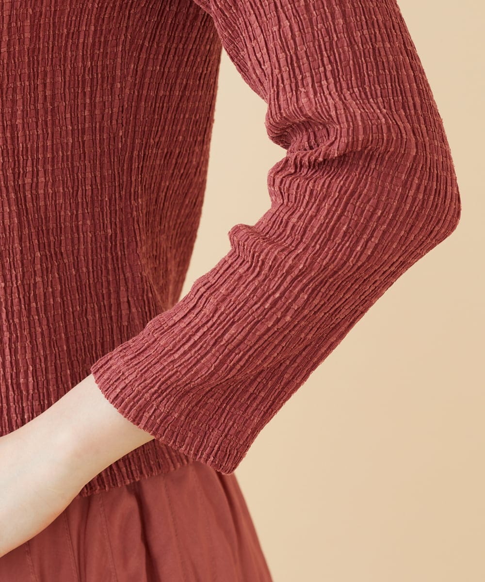 GBKJW52290 Sybilla(シビラ) シャーリングビッグカラーカットソー ピンク