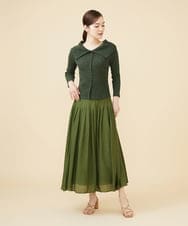 GBKJW52290 Sybilla(シビラ) シャーリングビッグカラーカットソー カーキ