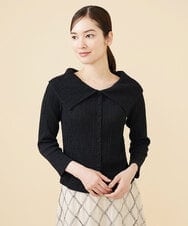 GBKJW52290 Sybilla(シビラ) シャーリングビッグカラーカットソー ブラック