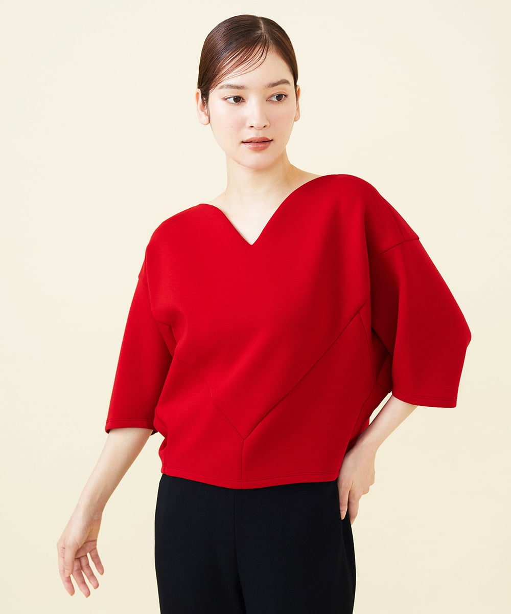 GBKJX57300 Sybilla(シビラ) ハートシェイプカットソー レッド