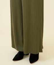 GBLAA18330 Sybilla(シビラ) マットサテンワイドパンツ カーキ