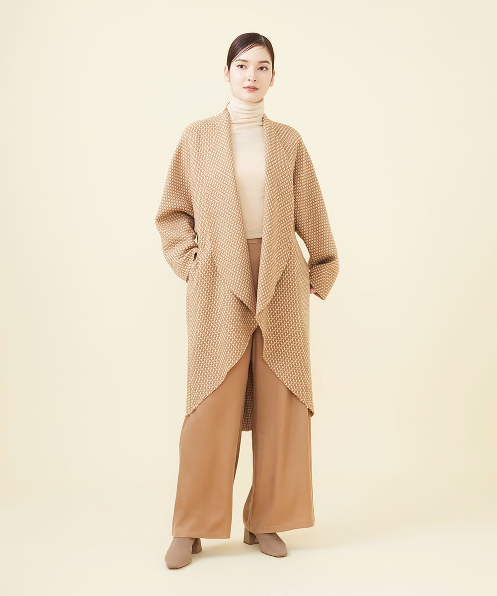 GBLAA18330 Sybilla(シビラ) マットサテンワイドパンツ ベージュ
