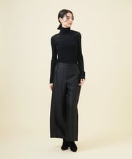 GBLAC06360 Sybilla(シビラ) 【ドラマ着用】シャイニージャカードワイドパンツ ブラック