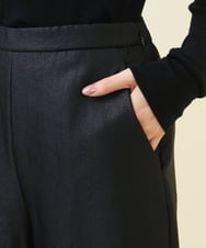 GBLAC06360 Sybilla(シビラ) 【ドラマ着用】シャイニージャカードワイドパンツ ブラック
