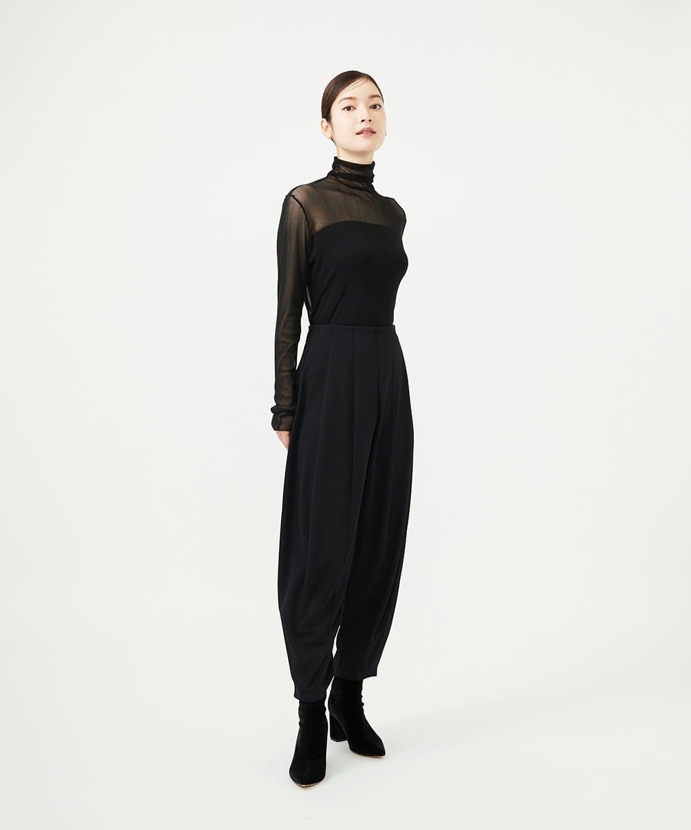 GBLAD02360 Sybilla(シビラ) 切り替えフォルムパンツ ブラック