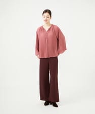 GBLAD04360 Sybilla(シビラ) ハイウエストストレートパンツ バーガンディー