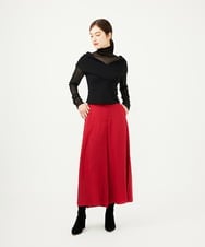 GBLAD33330 Sybilla(シビラ) スカート風フレアパンツ レッド