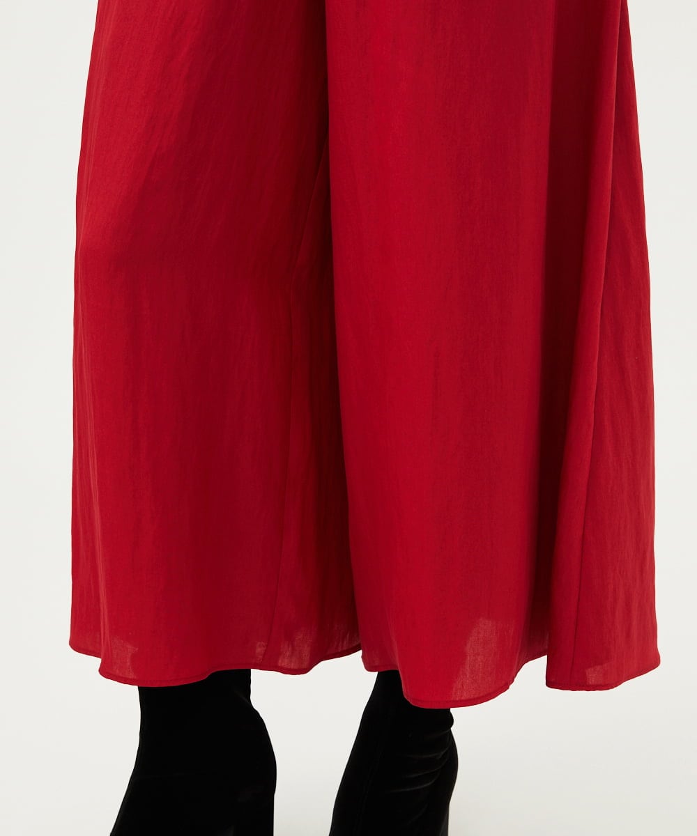 GBLAD33330 Sybilla(シビラ) スカート風フレアパンツ レッド