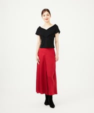 GBLAD33330 Sybilla(シビラ) スカート風フレアパンツ レッド