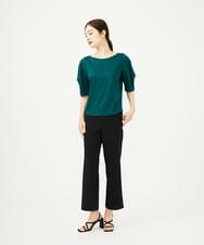 GBLAD42270 Sybilla(シビラ) ストレートクロップドパンツ ブラック