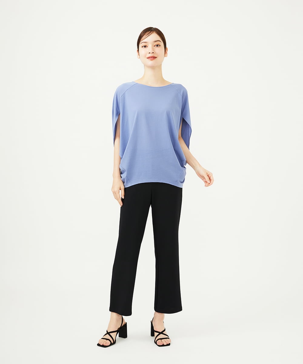 GBLAD42270 Sybilla(シビラ) ストレートクロップドパンツ ブラック