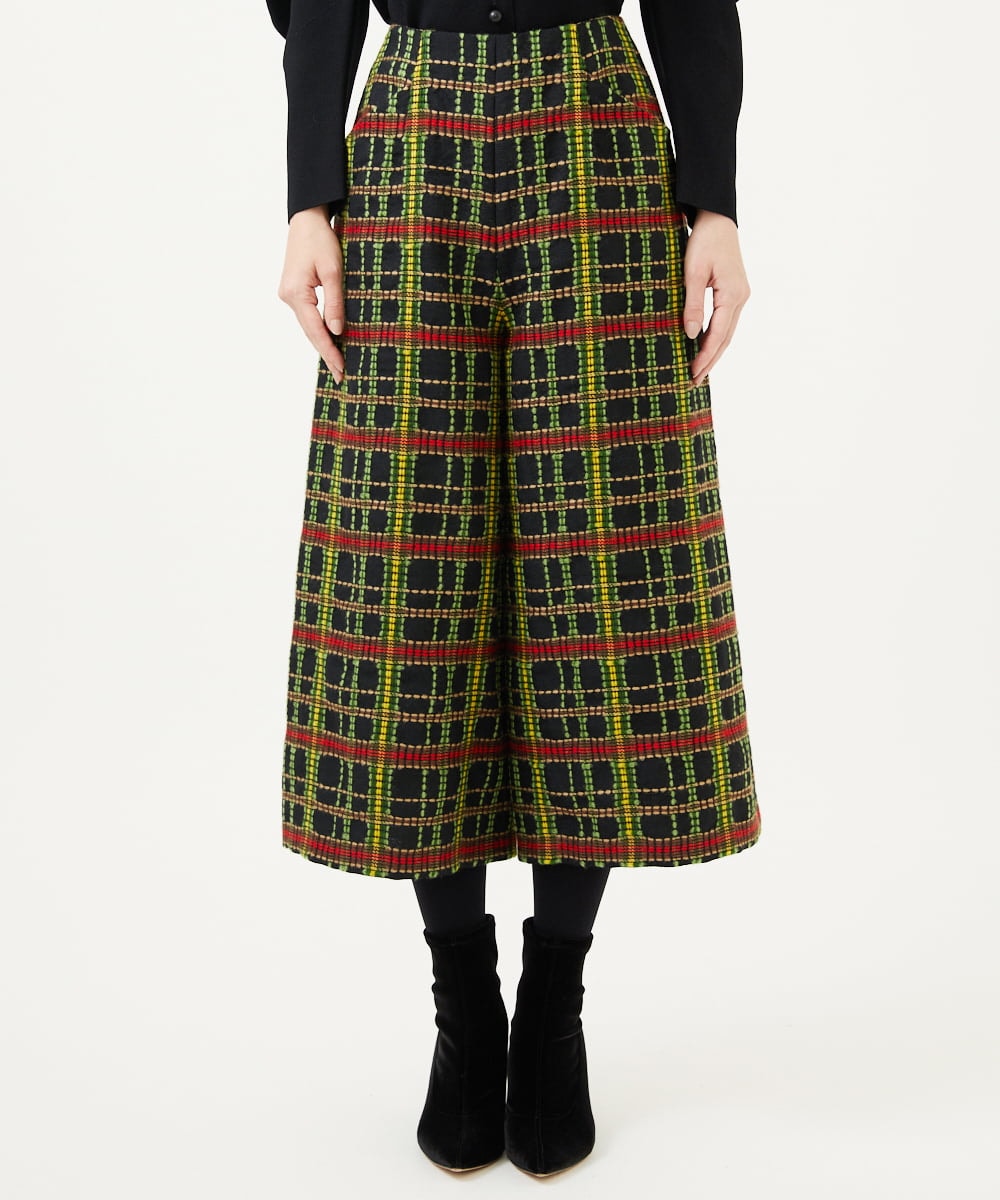 GBLAE01600 Sybilla(シビラ) ロービングチェックパンツ ブラック系