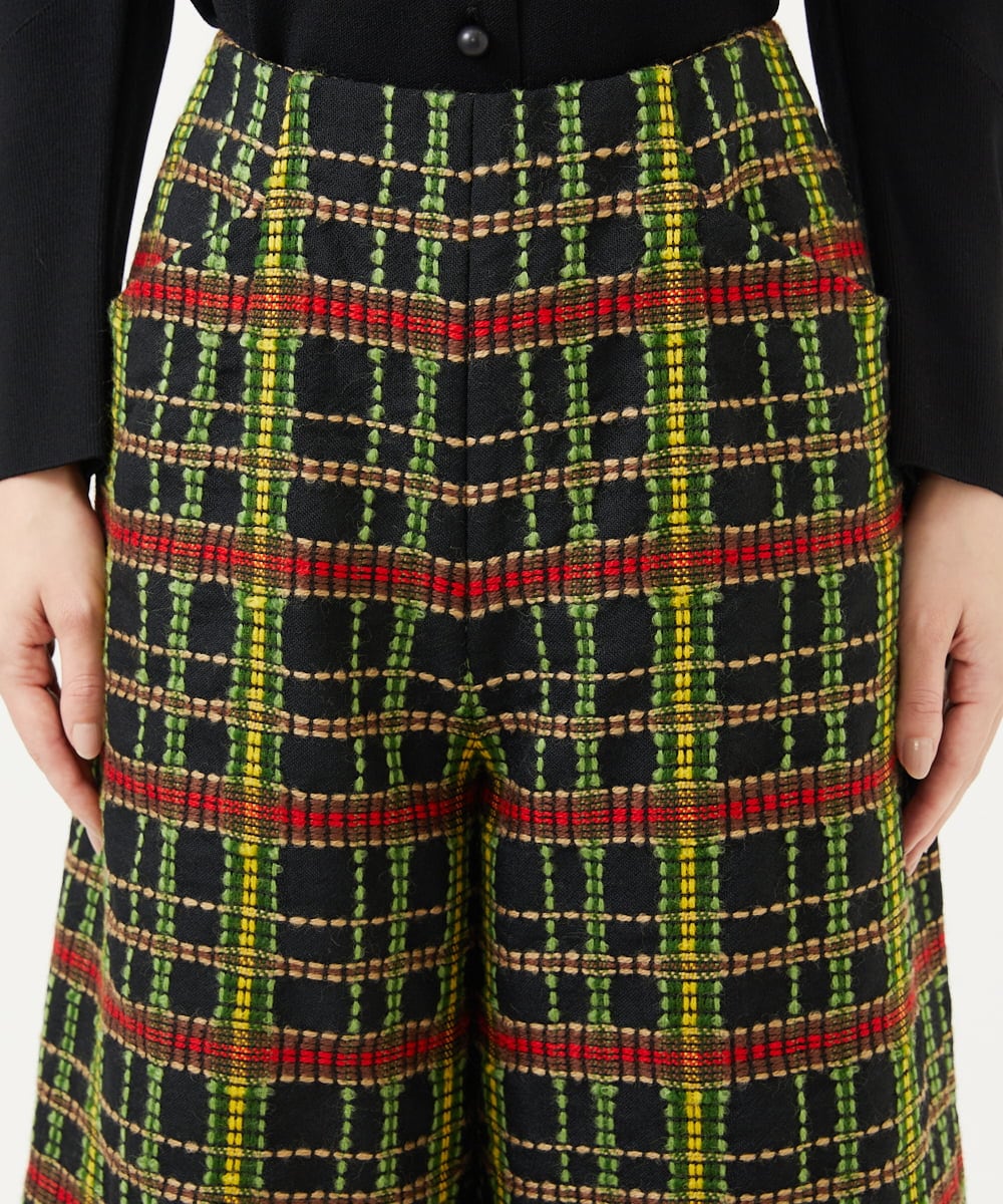 GBLAE01600 Sybilla(シビラ) ロービングチェックパンツ ブラック系