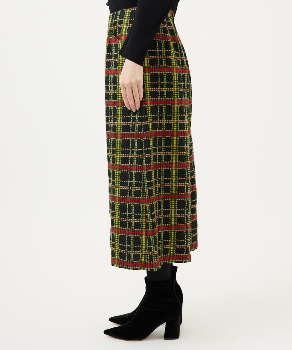 GBLAE01600 Sybilla(シビラ) ロービングチェックパンツ ブラック系