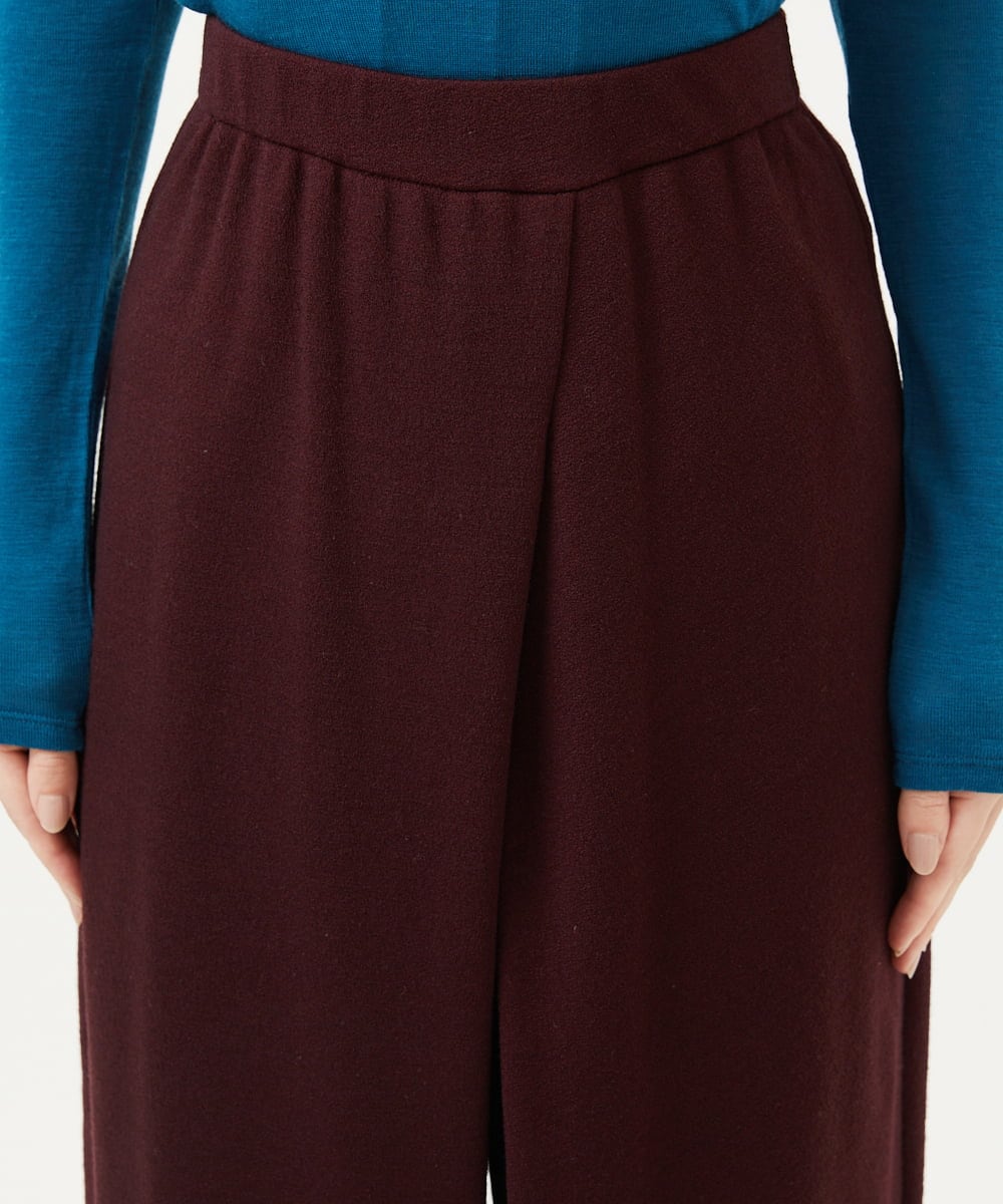 GBLAE70300 Sybilla(シビラ) ウールアムンゼンラップパンツ ブラウン