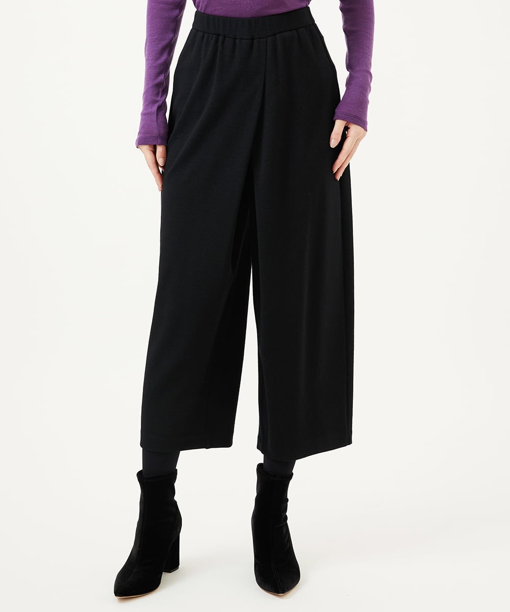 GBLAE70300 Sybilla(シビラ) ウールアムンゼンラップパンツ ブラック