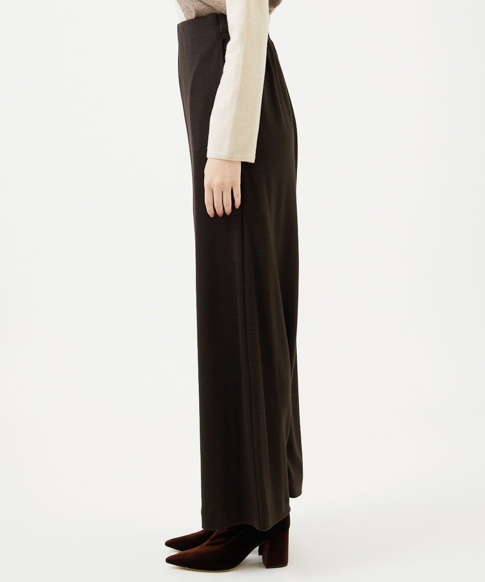 GBLAF41300 Sybilla(シビラ) ウールジャージーワイドパンツ ブラウン