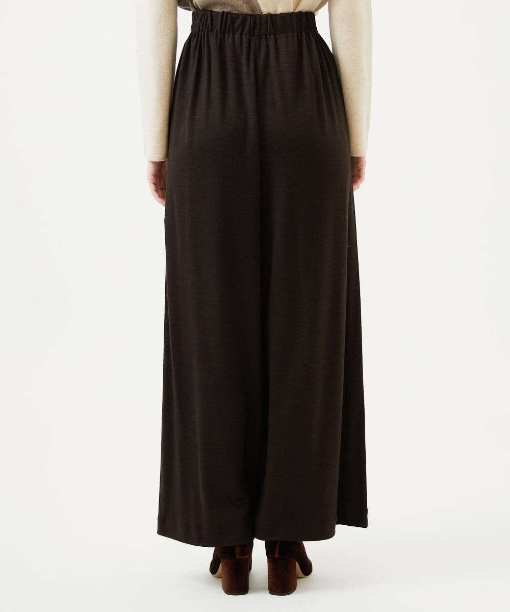 GBLAF41300 Sybilla(シビラ) ウールジャージーワイドパンツ ブラウン