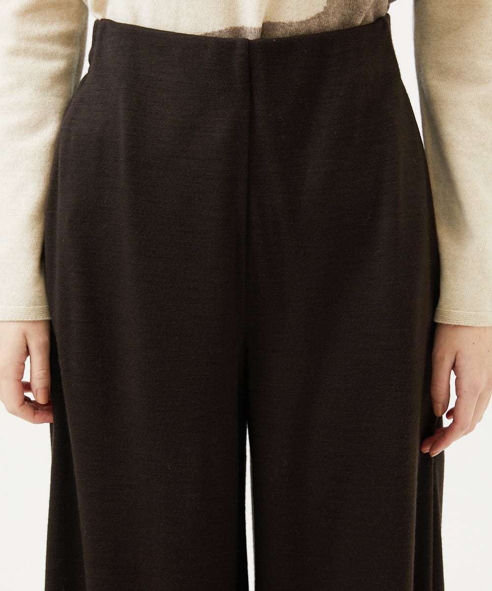 GBLAF41300 Sybilla(シビラ) ウールジャージーワイドパンツ ブラウン