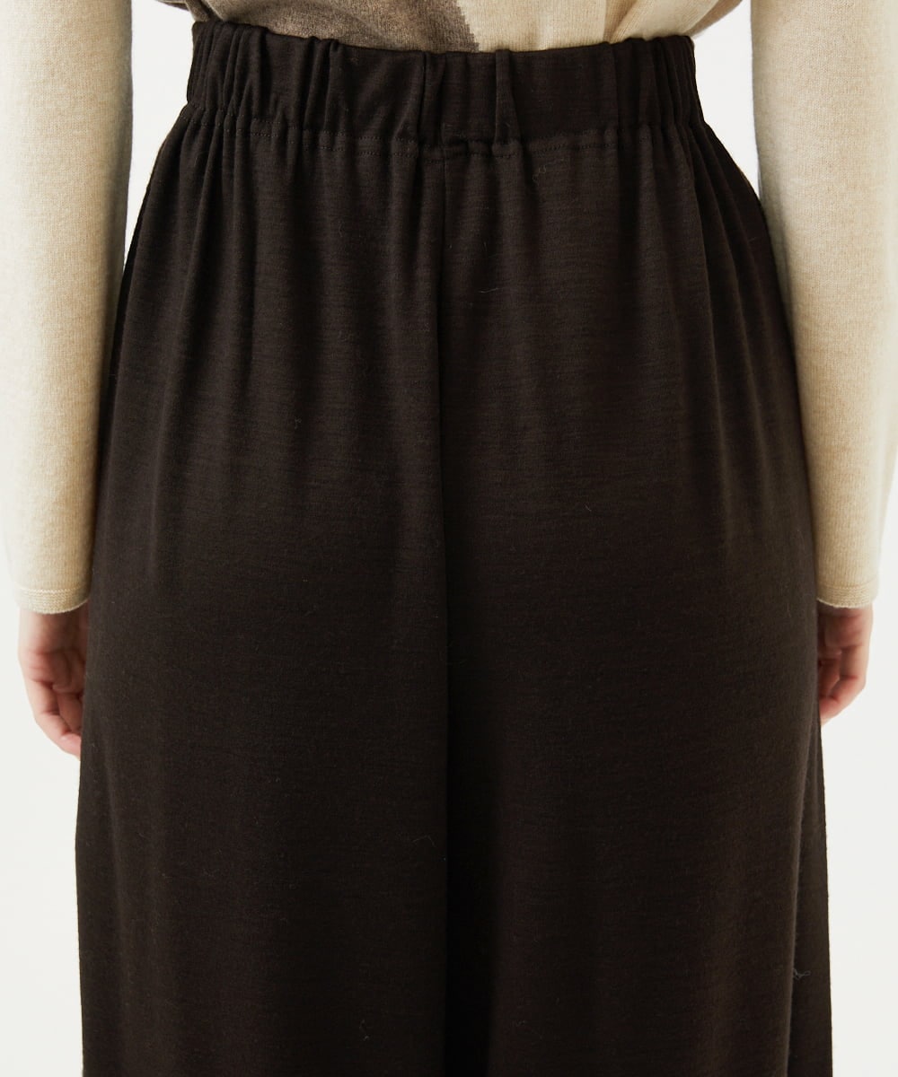 GBLAF41300 Sybilla(シビラ) ウールジャージーワイドパンツ ブラウン
