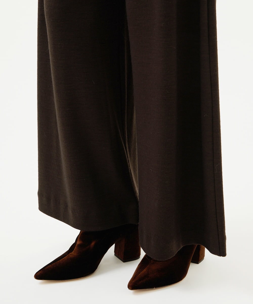 GBLAF41300 Sybilla(シビラ) ウールジャージーワイドパンツ ブラウン