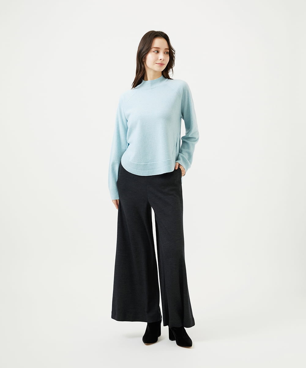 GBLAF41300 Sybilla(シビラ) ウールジャージーワイドパンツ ダークグレー