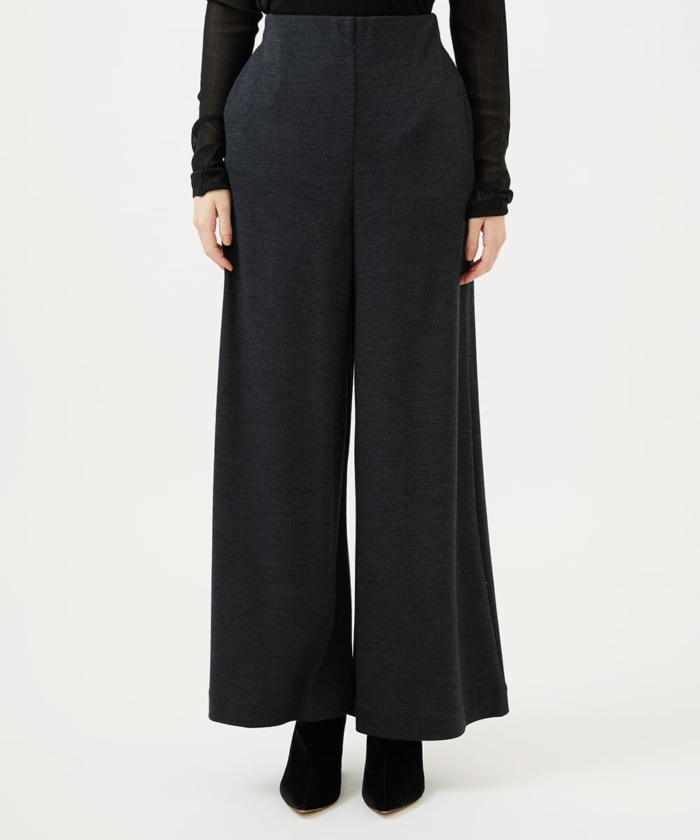 GBLAF41300 Sybilla(シビラ) ウールジャージーワイドパンツ ダークグレー