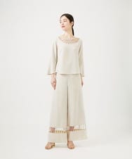 GBLAF94700 Sybilla(シビラ) ループテクニックパンツ（アイボリー） アイボリー