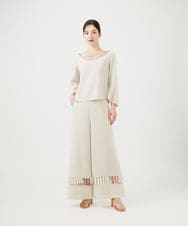 GBLAF94700 Sybilla(シビラ) ループテクニックパンツ（アイボリー） アイボリー