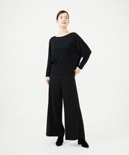 GBLAG01400 Sybilla(シビラ) ジョーゼットワイドパンツ ブラック